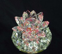 FLOR DE LOTUS COM DIAMANTE - 15 CM - 7854216