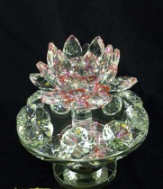 MESA DE FLOR DE LOTUS COM DIAMANATE - 11 CM - 7854217