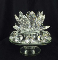 MESA DE FLOR DE LOTUS COM DIAMANTE - 15 CM - 7854252